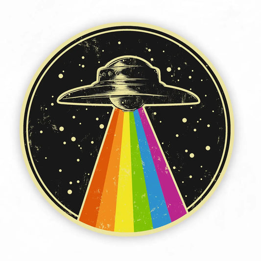 Sticker: Queer Ufo Sticker - 3" Circular