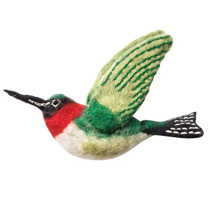 Ornaments: Felted Hummingbird