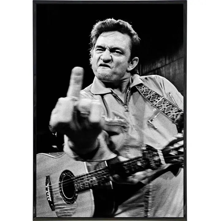 Art Print: Johnny Cash (Framed)