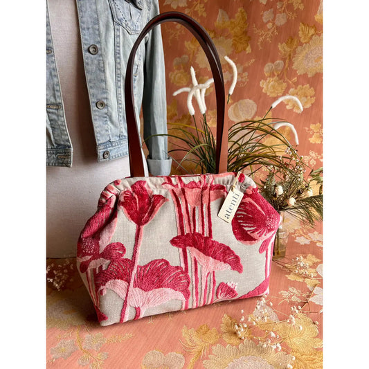 Doctor Bag: Pink Floral Tapestry