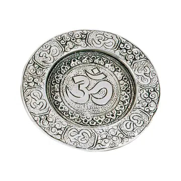 Candle Plate: Recycled Aluminum (Two Designs)