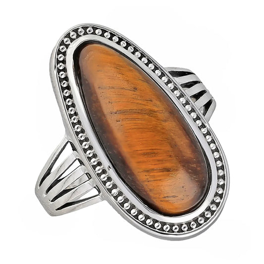 Rings: Sterling Silver Tiger's Eye