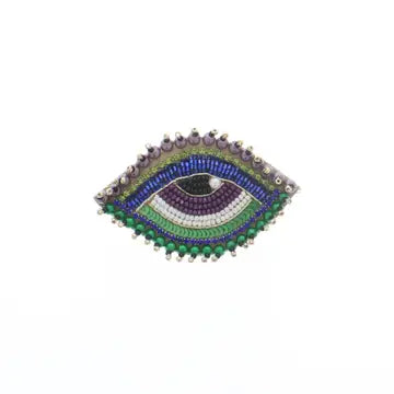 Brooches: Evil Eye with Sequins