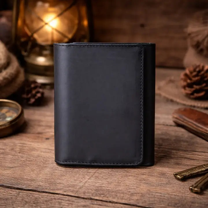 Wallet: Handcrafted/Distressed Leather Trifold (Various Colors)