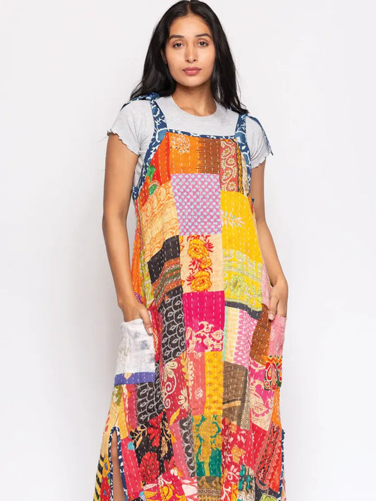 Sundress: Reversible Kantha Cotton