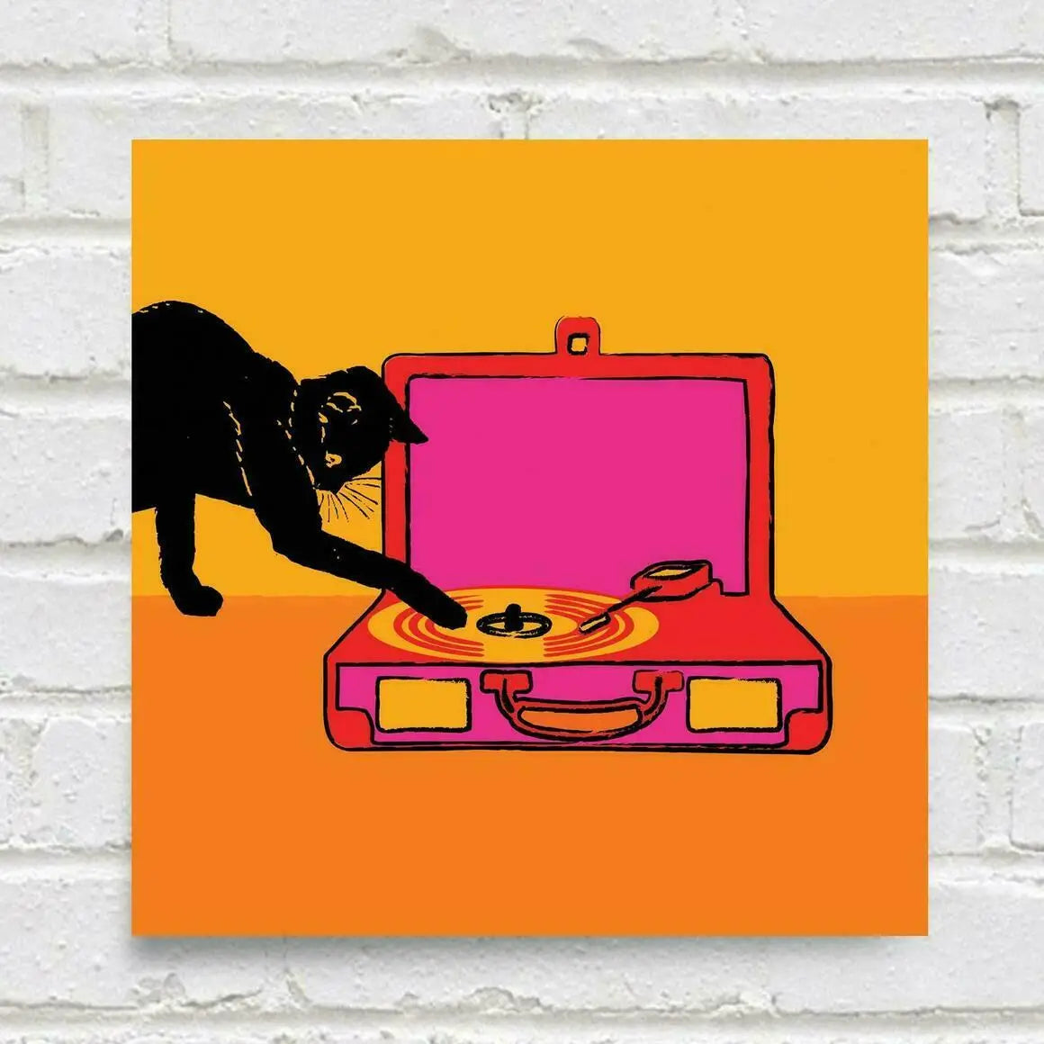 Art Print: DJ Meow Mix Cat Print