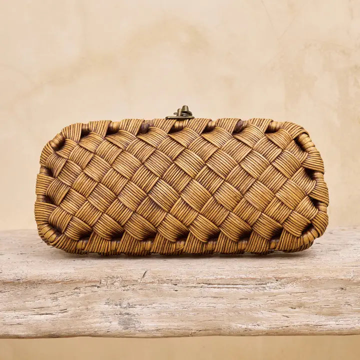 Clutch: Rattan Weave