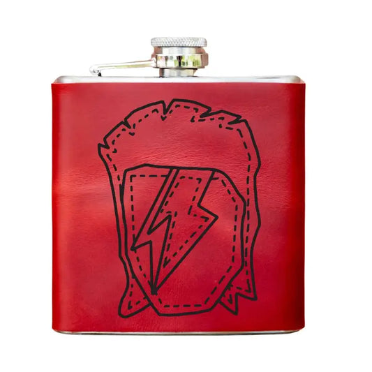 Flask: Leather Sleeve David Bowie