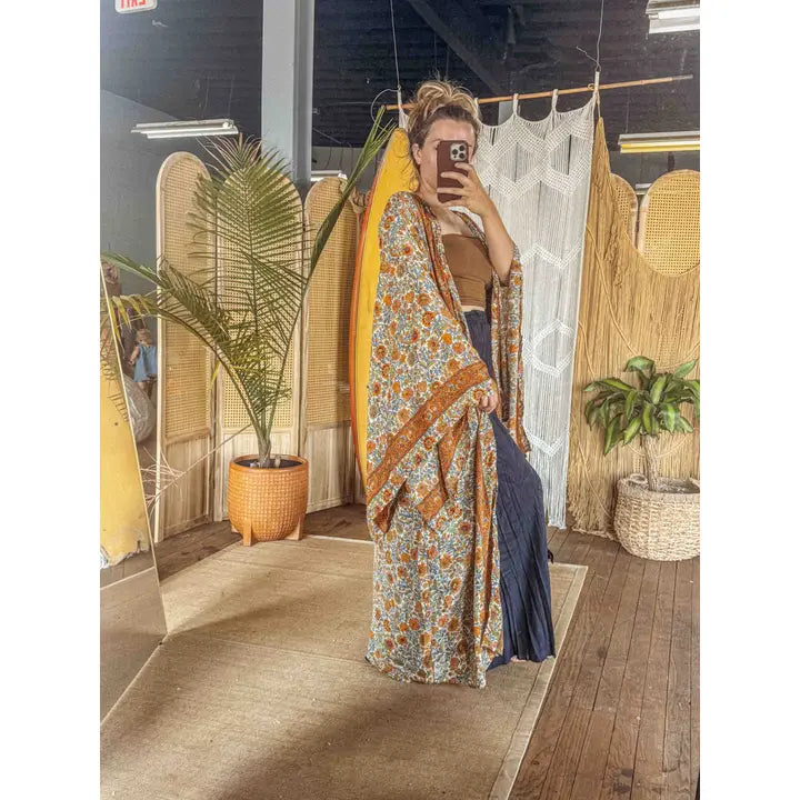 Kimono: Silk Bell Sleeve (Various Colors)