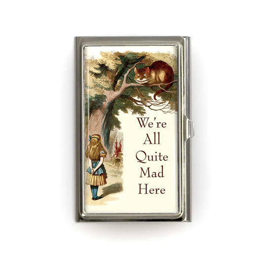 Card Case: We're All Quite Mad Alice in Wonderland Wallet Card Case