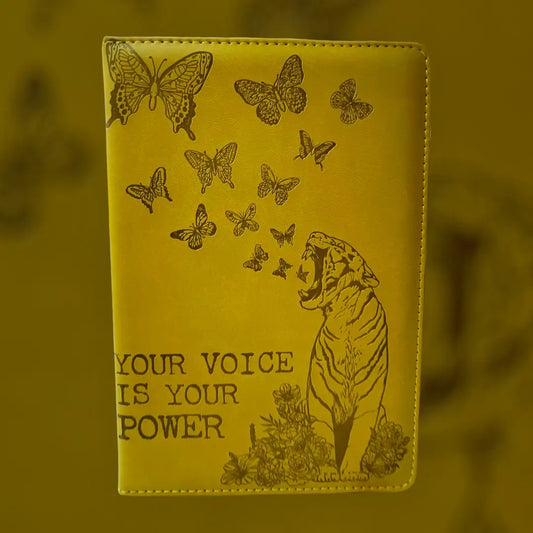 Journal: Vegan Leather "Voice Is Your Power"