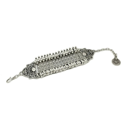 Bracelet: Pewter Wide Boho