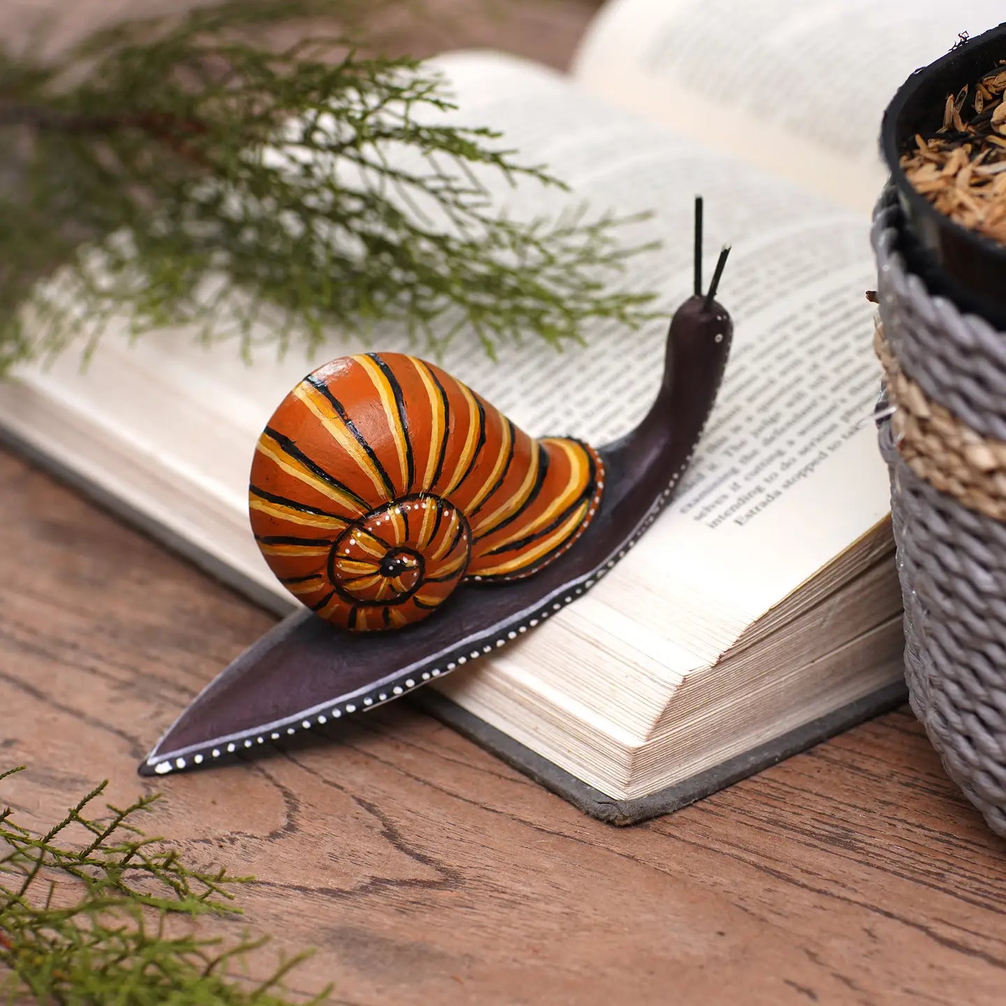 Wooden Snail