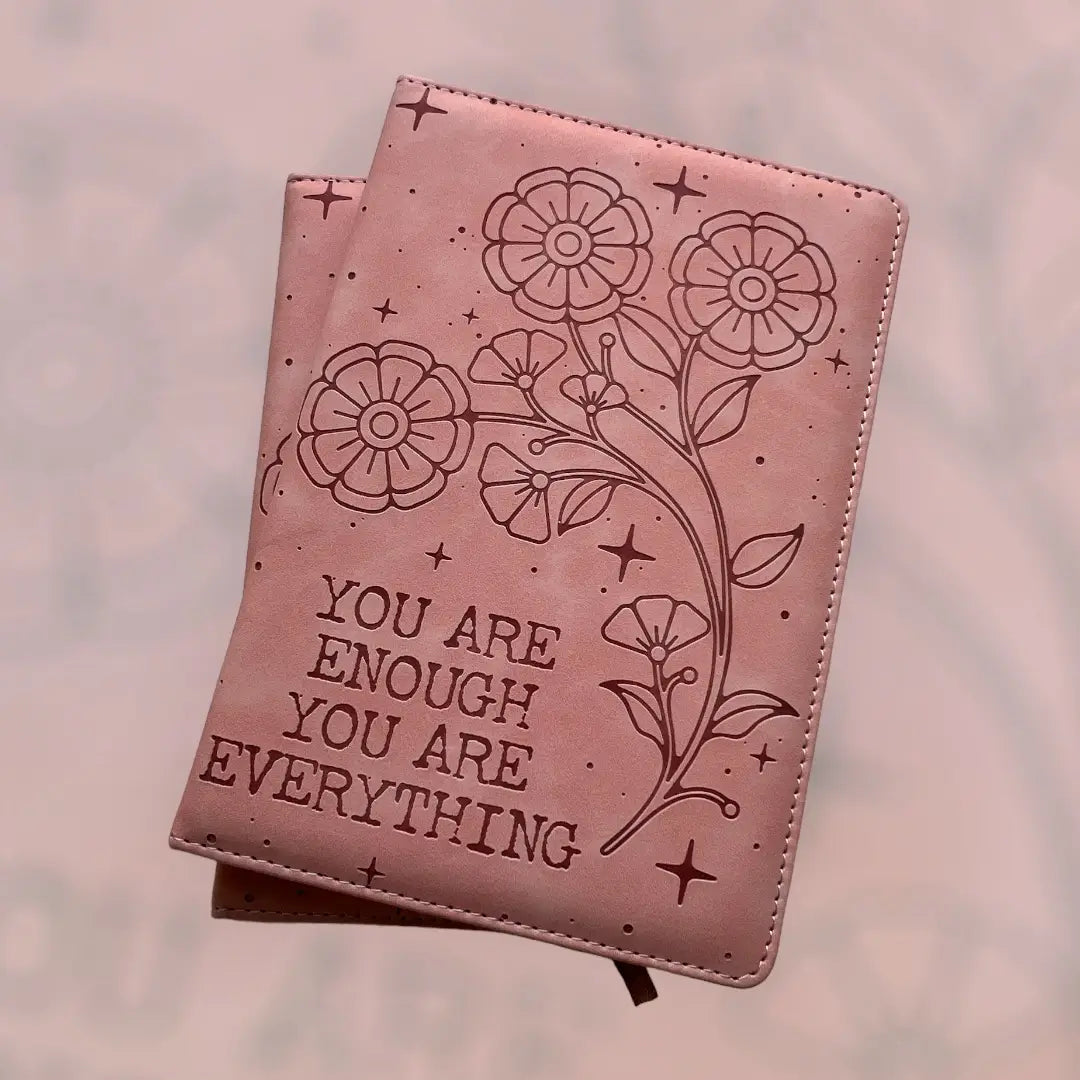 Journal: Vegan Leather "You Are Enough You Are Everything"