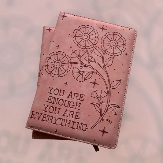 Journal: Vegan Leather "You Are Enough You Are Everything"