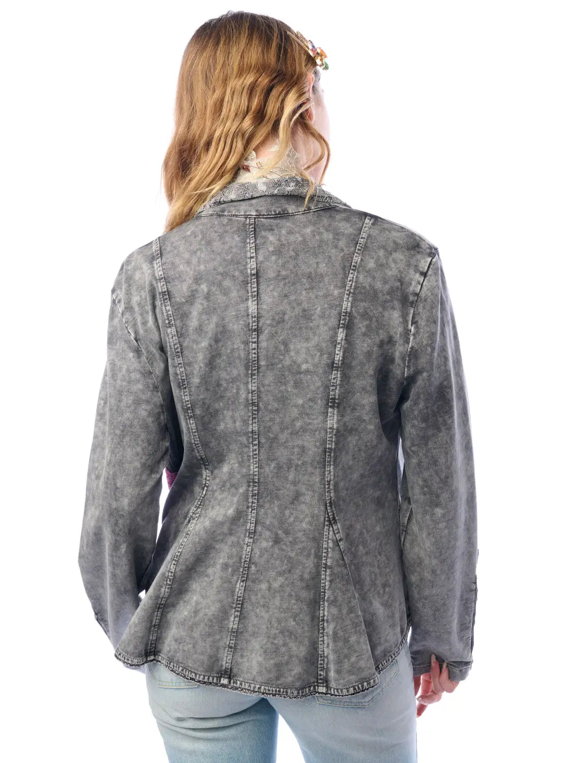 Blazer: Colonel French Terry Knitted - Charcoal