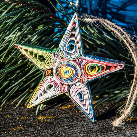 Ornaments: Upcycled Paper Star