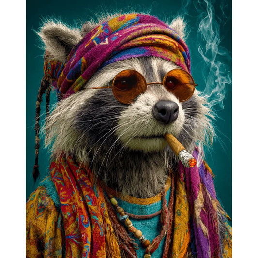 Art Print: Bohemian Raccoon