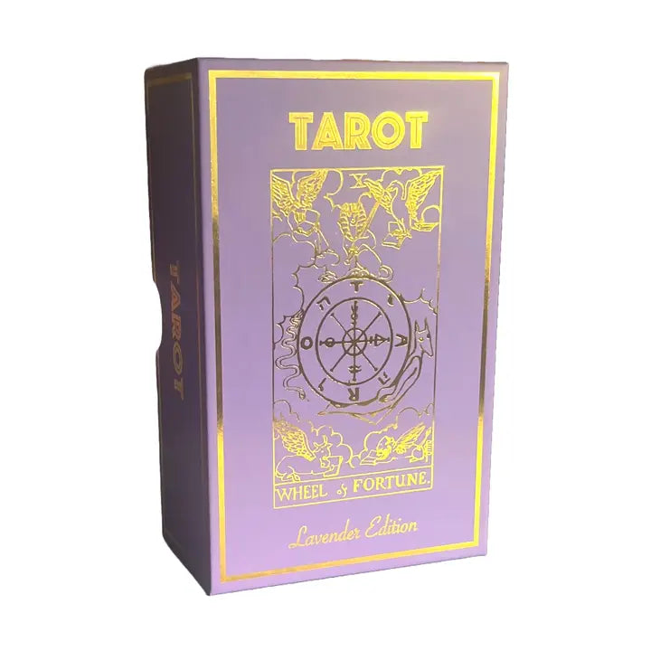 Tarot Card Deck: Lavender Gold Foil Tarot & Guide