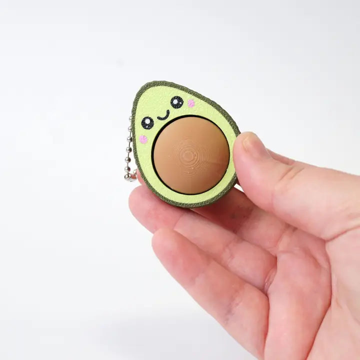 3D Printed Keychain Avocado Clicker