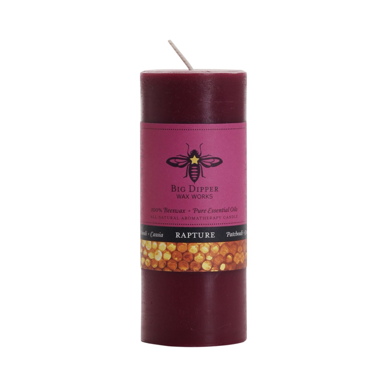 Candles: Beeswax Pillars: Three Sizes (Various Scents)