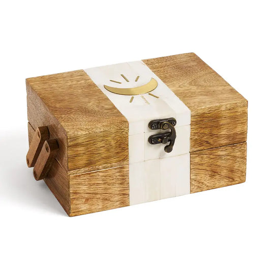 Box: Indukala Crescent Moon Tiered Jewelry Box