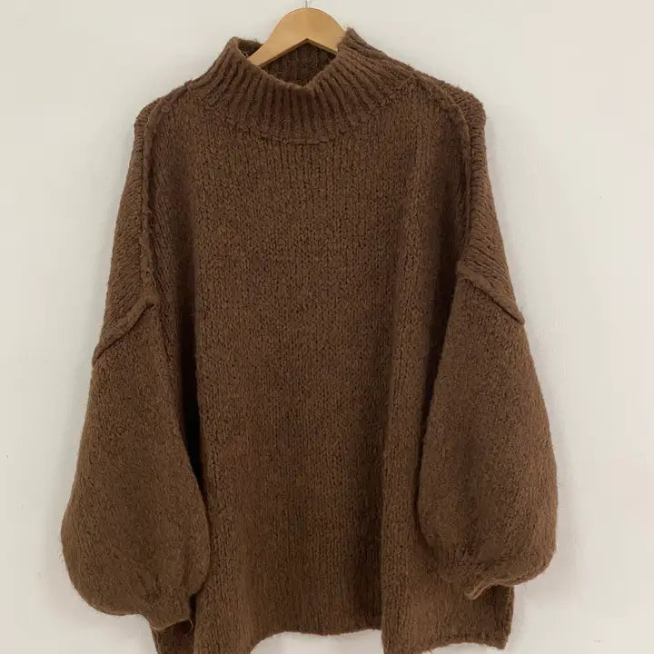 Sweater: Knitted Turtleneck Sweater (Various Colors)