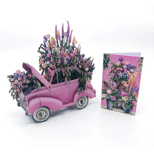 Cards: 3D Pop-Up Flower Car