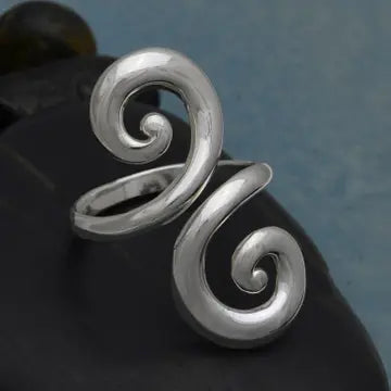 Rings: Swirl - Sterling Silver (Adjustable)