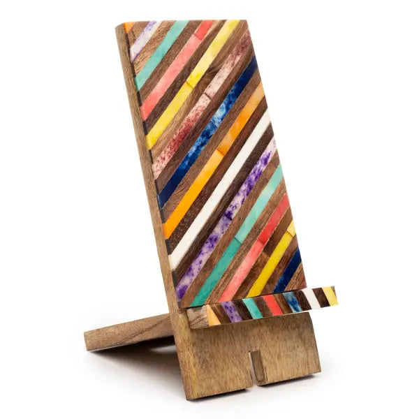Phone Stand: Mango Wood & Bone