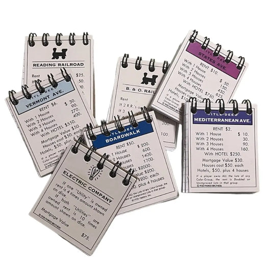 Journals: Monopoly Property Card Mini Notebook Journals