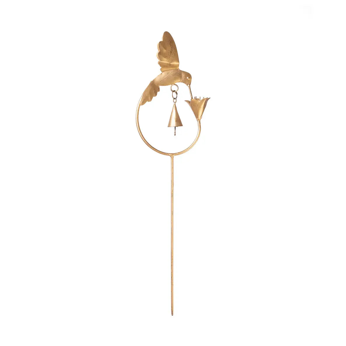 Garden Stake: Hummingbird/Flower