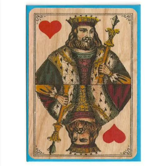 Cards: Wooden King of Hearts