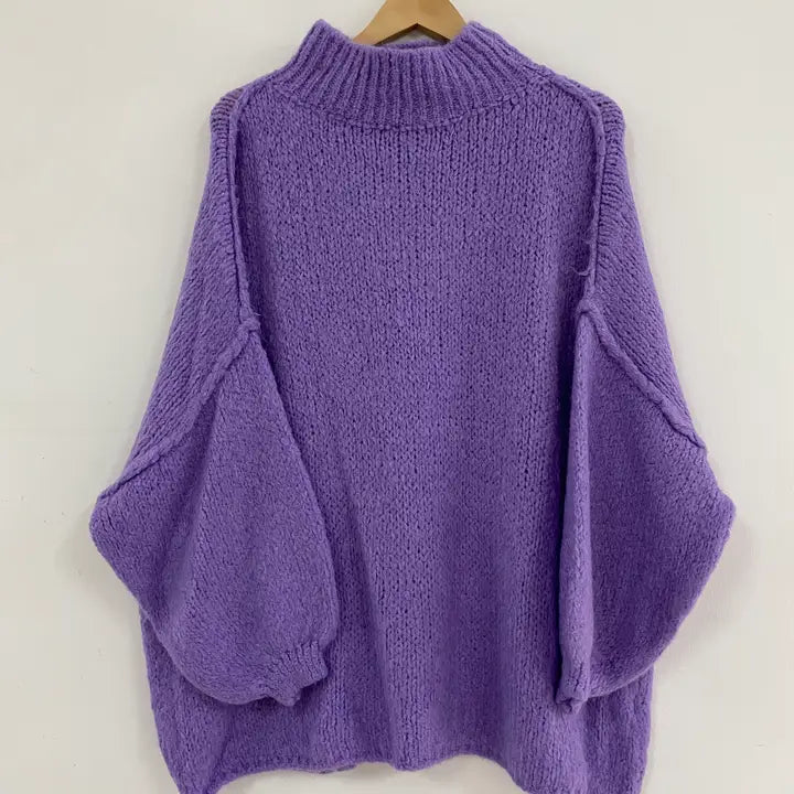 Sweater: Knitted Turtleneck Sweater (Various Colors)