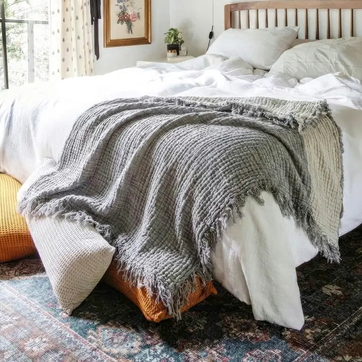 Blanket: 100% Cotton Muslin (Various Colors)