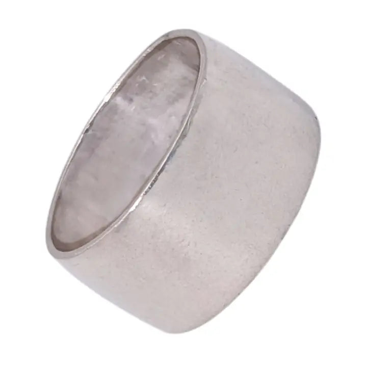 Rings: Polished Sterling Silver Wide Band