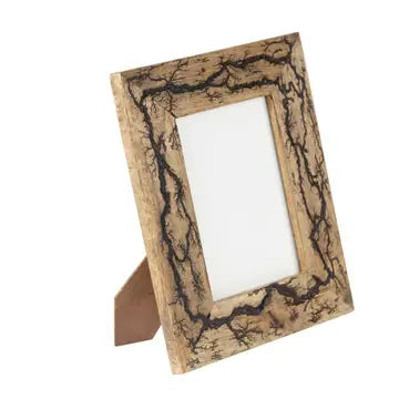 Picture Frame: Mango Wood with Fractal Burned Roots