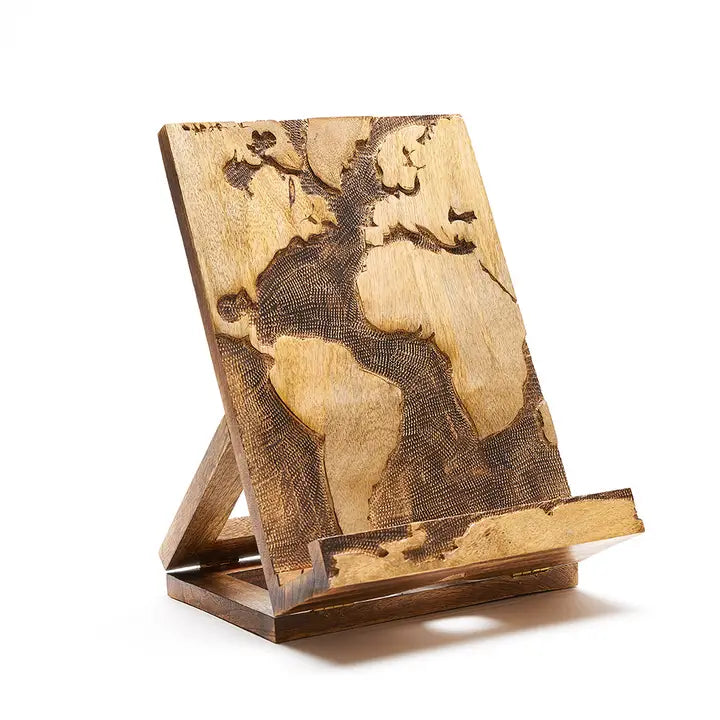 Cookbook/Tablet Holder: World Map