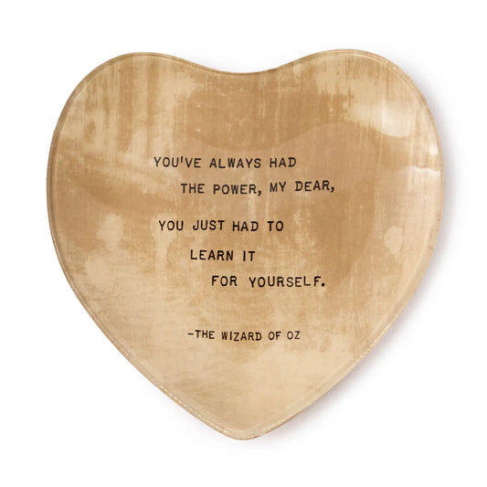 Dish: You've Always Had the Power Small Heart Decoupage