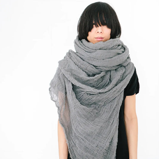 Scarf: Giant 100% Crinkled Cotton (Various Colors)