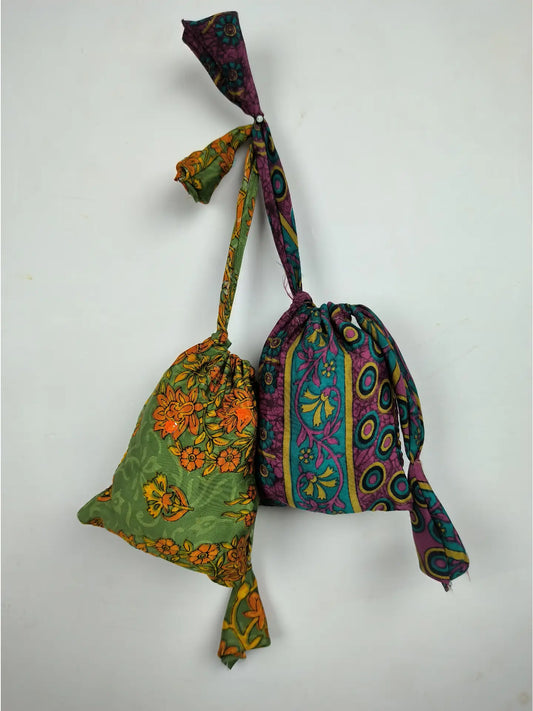Recycled Silk Gift/Chachka Bag