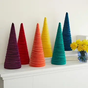 Decorative Cones: Velvet (Various Colors)