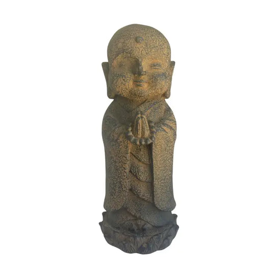 Statue: Praying Jizo on Lotus Leaf (Two Colors)