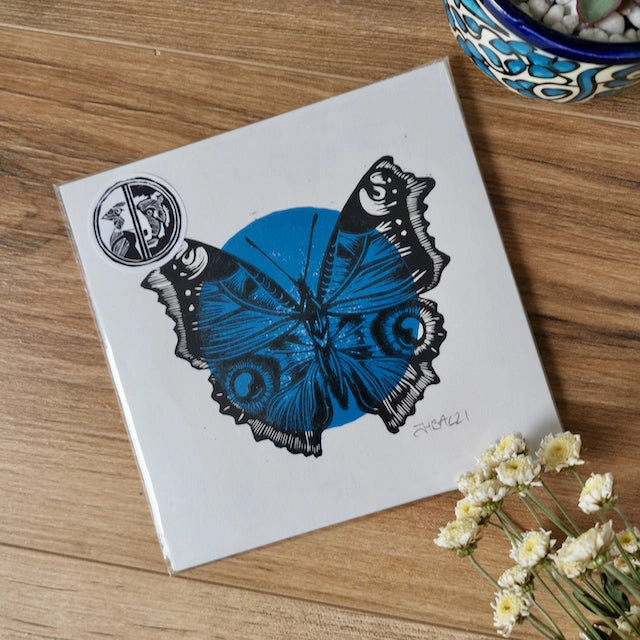 Art Print: Butterfly Linocut
