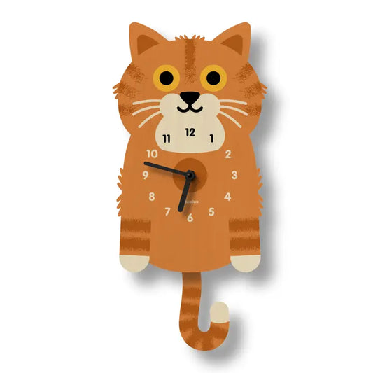Clock: Tabby Cat
