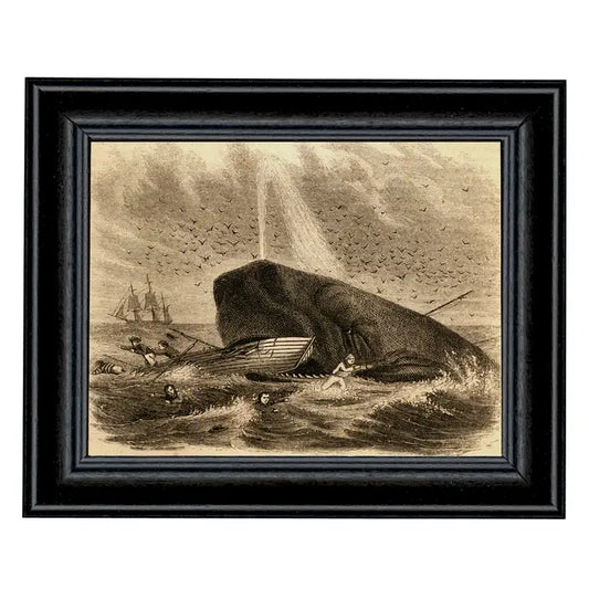 Art Print: The Whale of Captain Delois (Framed)