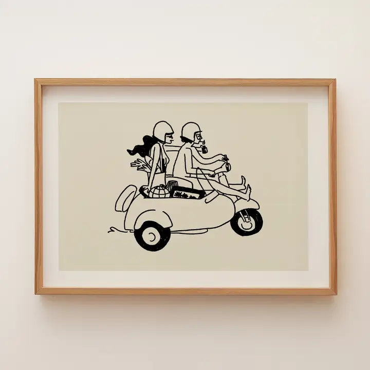 Art Print: Farmers Market Run (Illustration)
