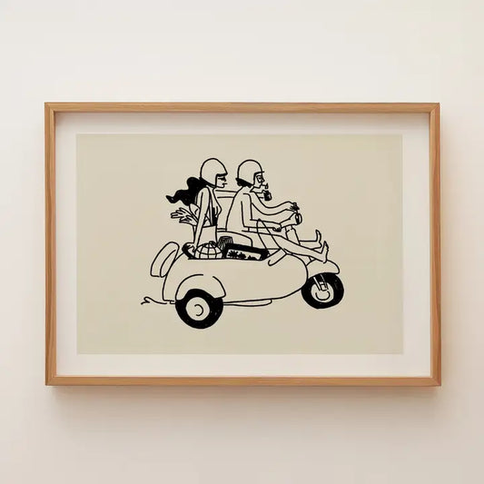 Art Print: Farmers Market Run (Illustration)