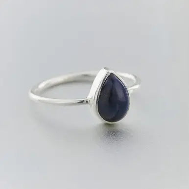 Rings: Sapphire Teardrop