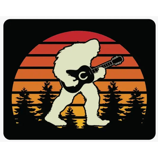 Sticker: Sasquatch Playing Guitar